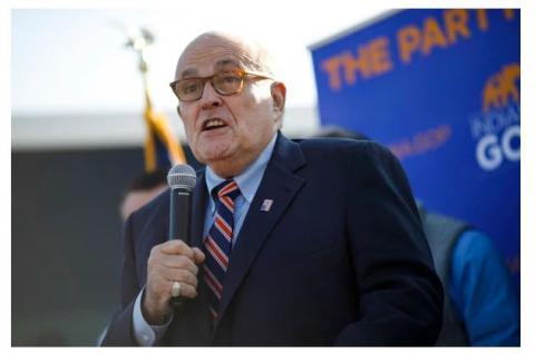 前纽约市长朱利安尼（Rudy Giuliani）（图片来源：Aaron P. Bernstein/Getty Images）