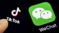 美国总统川普8月6日签署2项行政命令，将在45天后禁止美国任何人或企业与TikTok及其母公司字节跳动、WeChat（微信）及其母公司腾讯进行交易。（网络合成图片）