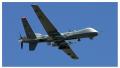 2007年8月8日，一架MQ-9无人机从内华达州的Creech空军基地起飞。(Ethan Miller/Getty Images)