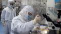 2020年4月29日，在北京科兴生物制品（Sinovac Biotech）有限公司的细胞培养室内，一名工程师用猴的肾细胞作样本﹐对中共病毒的实验性疫苗进行测试。(Nicolas Asfouri/ Getty Images)