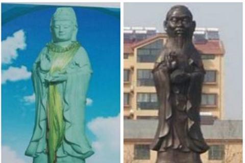 中共对宗教塑像动手 观音“整容”成嫦娥