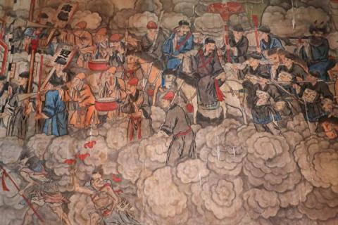 平遥城隍庙内部壁画。(Zhangzhugang/Wikimedia Commons)