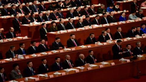 美国国会众议院约150名议员提议美国对中共高层实施制裁。（WANG ZHAO/AFP via Getty Images)