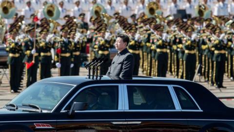 有中共红后代披露，军中能打仗的将领对习近平不满。（Kevin Frayer/Getty Images)