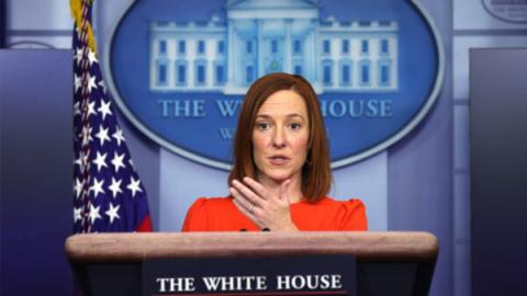 白宫新闻发言人普萨基（Jen Psaki）。（Alex Wong / Getty Images）